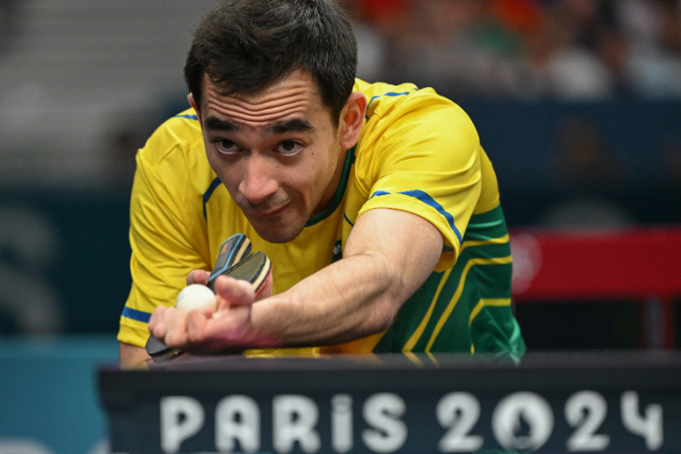 Hugo Calderano encarou novamente Felix Lebrun, número cinco no ranking mundial