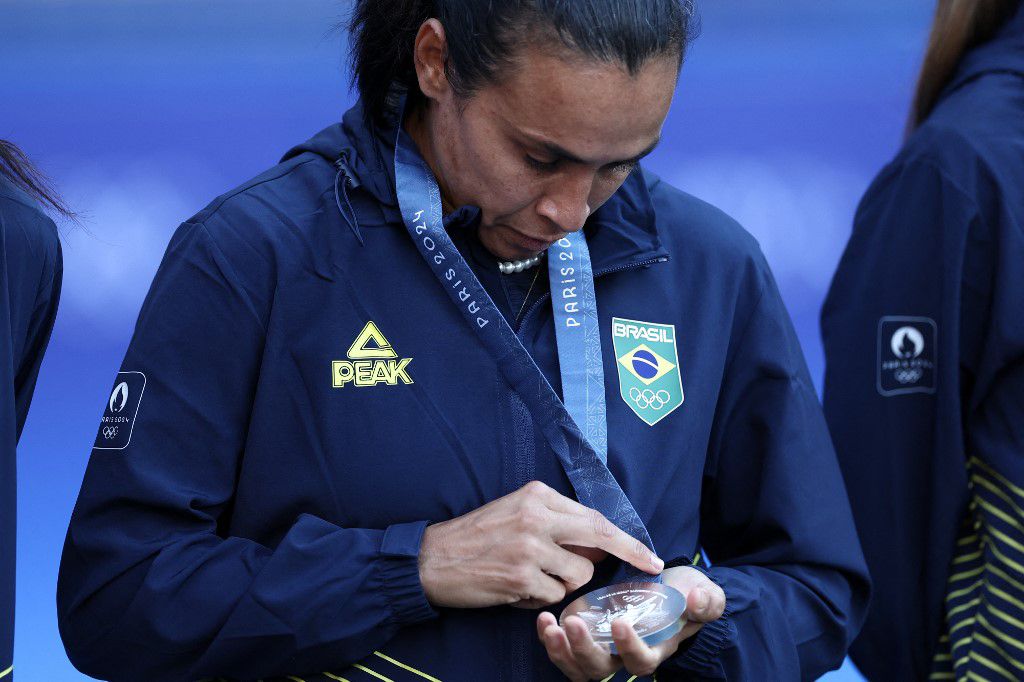 Marta conquistou terceira medalha de prata na Olimpíada de Paris