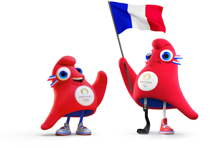 Phryge, a primeira mascote com algum tipo de deficiência. 