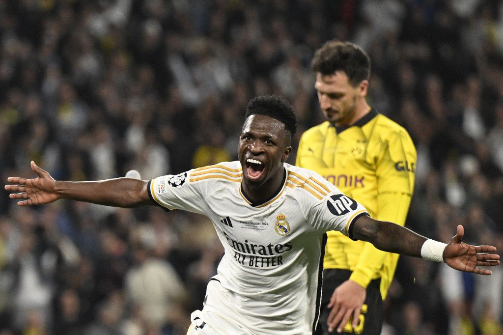 Vini foi o autor do gol do 15º título europeu do Real Madrid diante do Borussia Dortmund, em junho passado