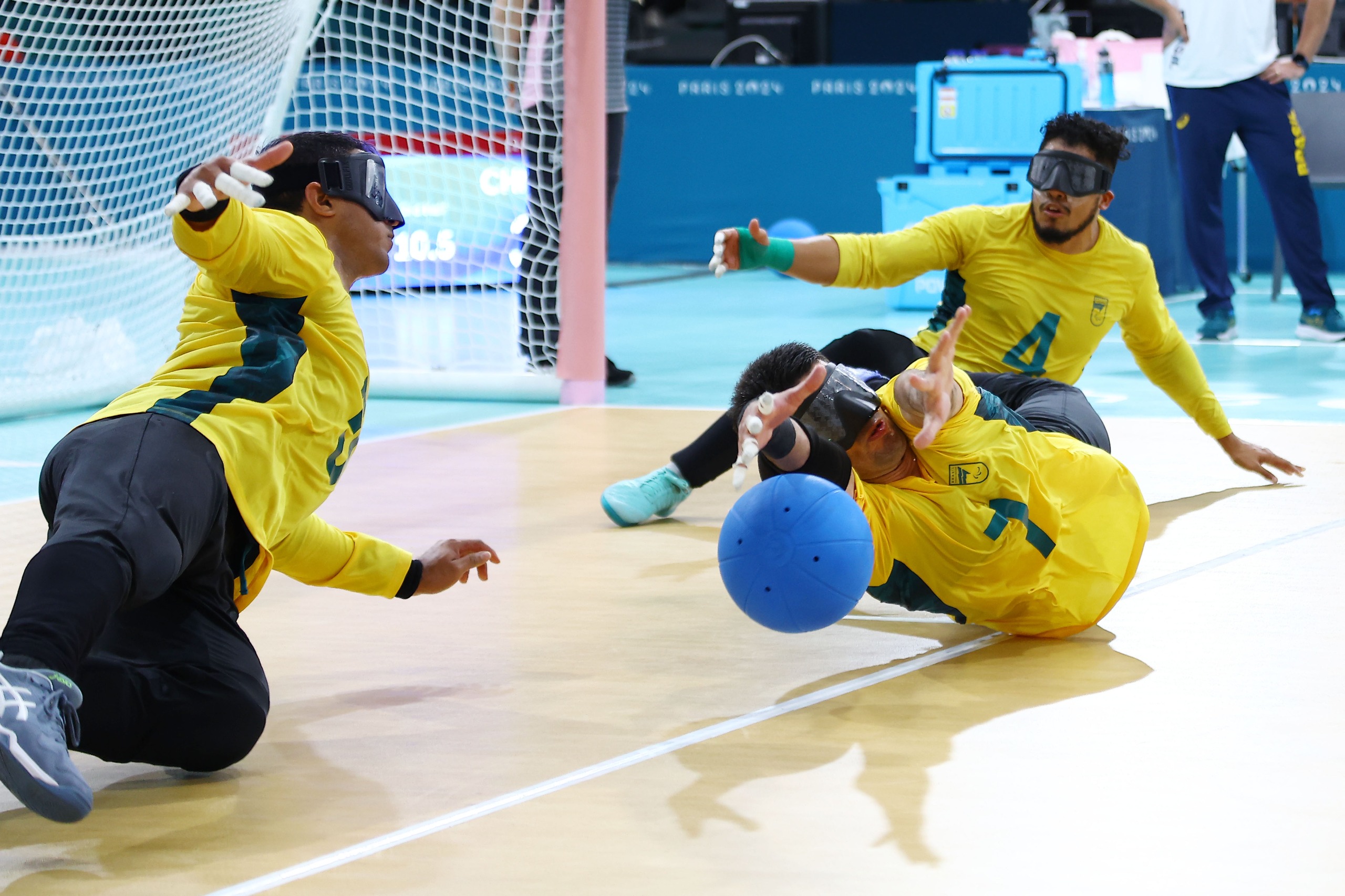 Goalball masculino derrota a China por 5 a 3 e fica com o bronze