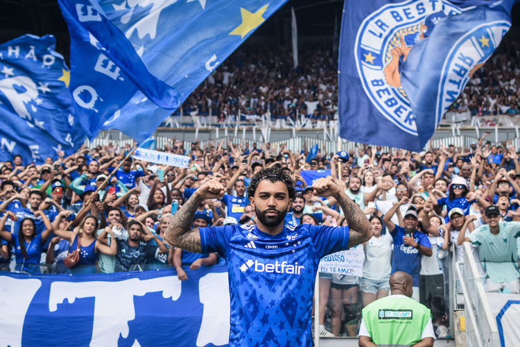 Gabigol &eacute; a grande contrata&ccedil;&atilde;o do futebol brasileiro na atual temporada/Gustavo Aleixo / Cruzeiro