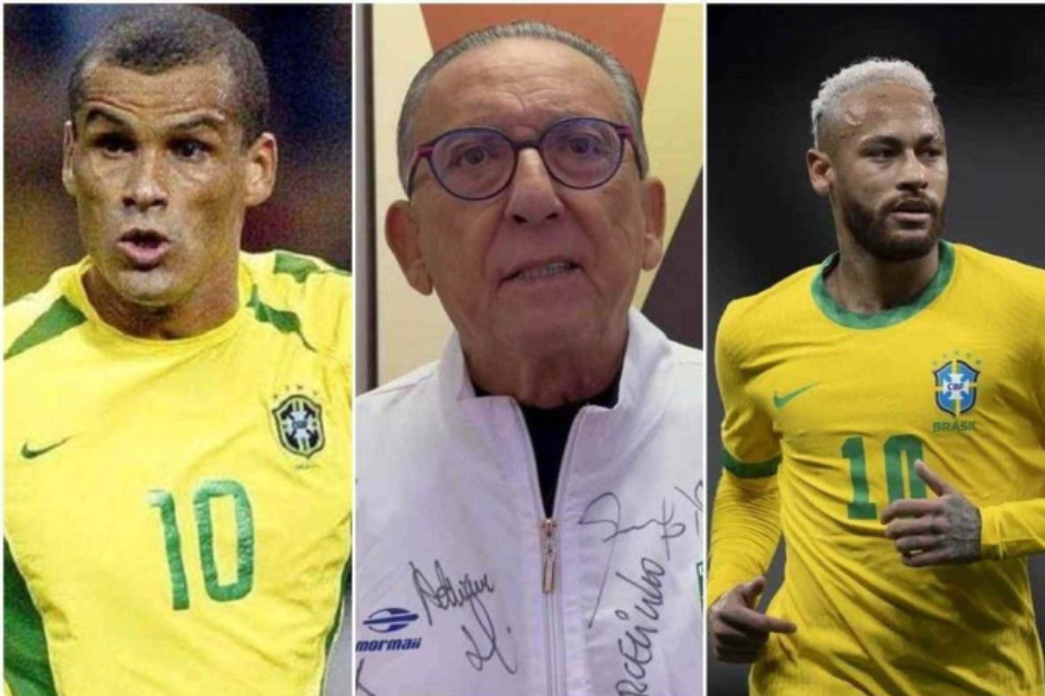 Rivaldo e Galv&atilde;o Bueno repercutiram a fala de Neymar/Lucas Figueiredo / CBF e COB/Divulga&ccedil;&atilde;o
