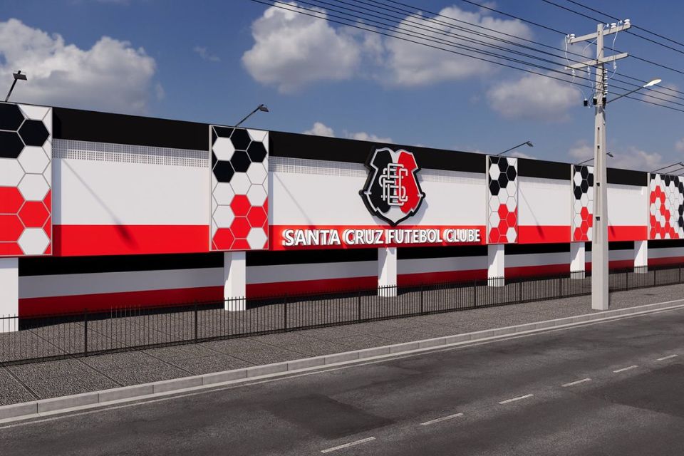 Santa Cruz divulga projeção da nova fachada do Arruda