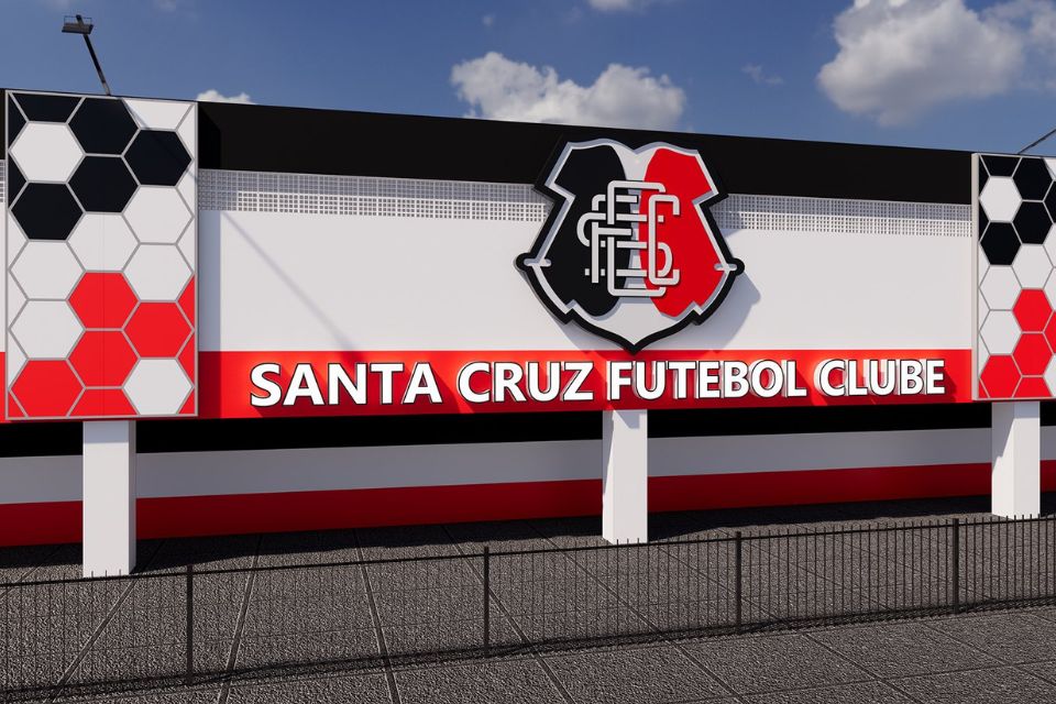 Santa Cruz divulga projeção da nova fachada do Arruda