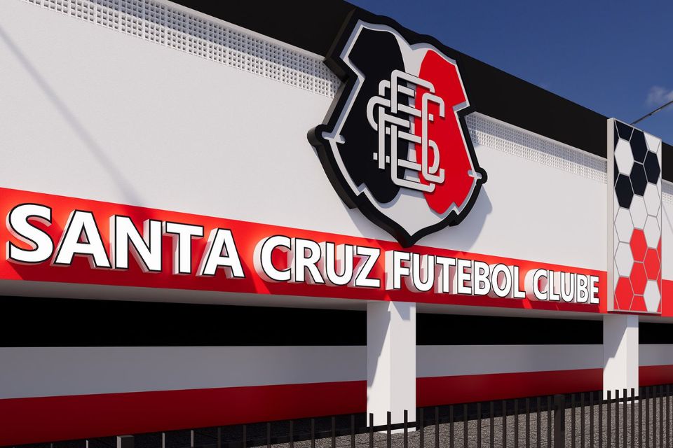 Santa Cruz divulga projeção da nova fachada do Arruda