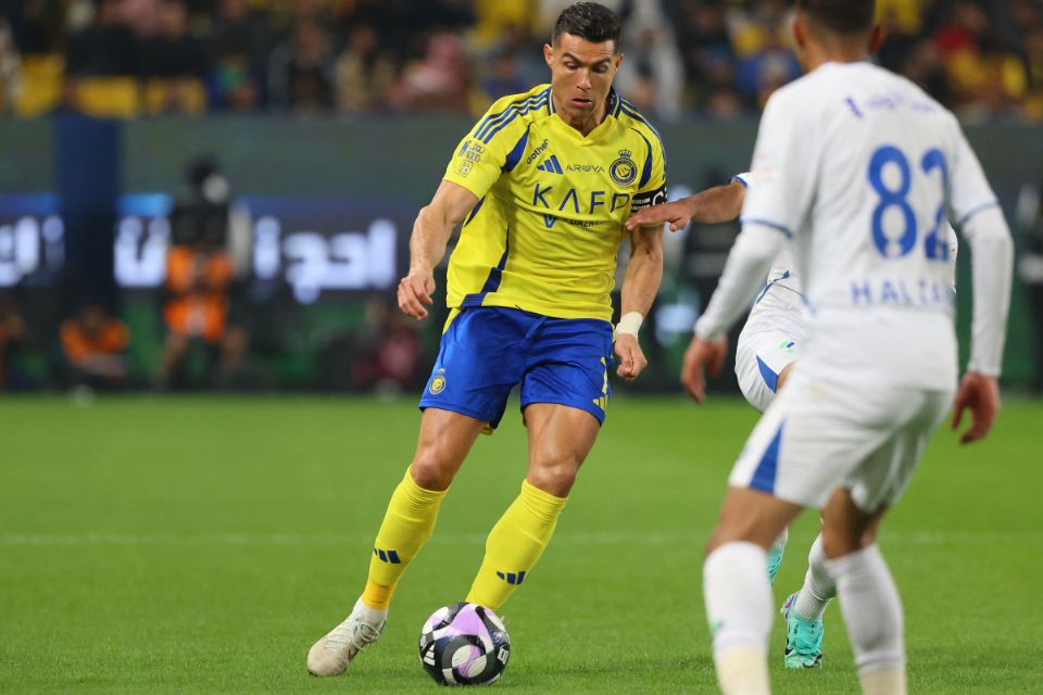 CR7 marcou mais um gol na partida, porém foi anulado