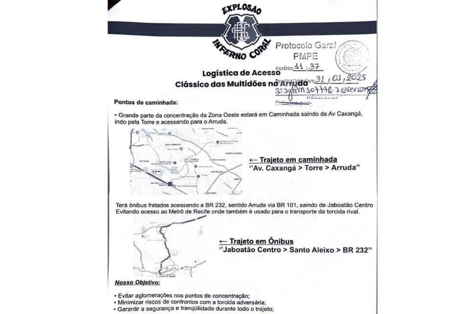 O encontro entre as uniformizadas resultou em violentos confrontos
