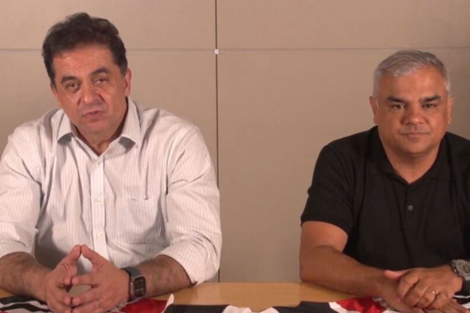 Márcio Cadar (esquerda) ao lado do outro investidor da SAF, Vinícius Diniz