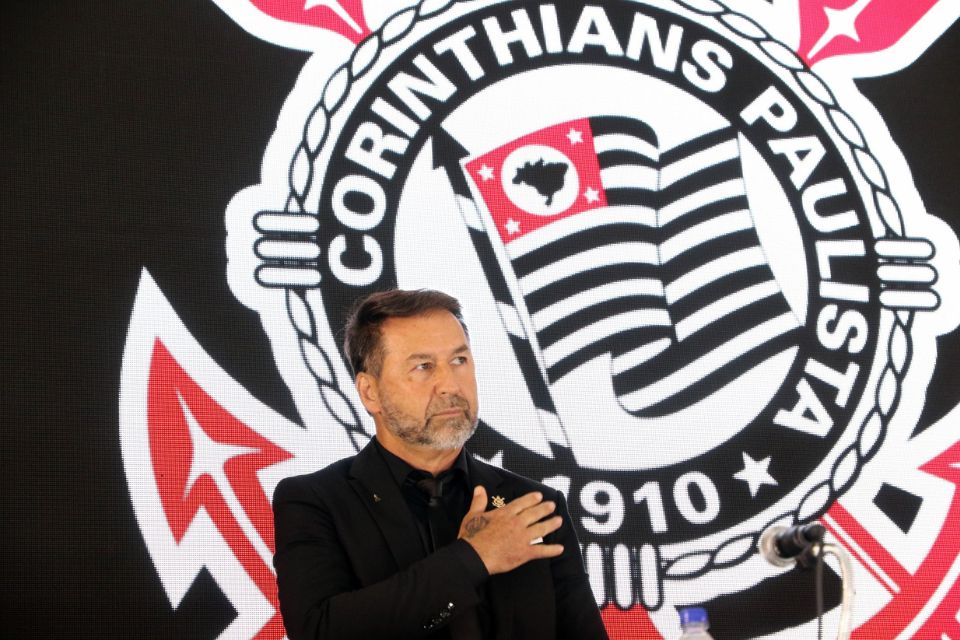 Melo assumiu a presid&ecirc;ncia do Corinthians no dia 1&ordm; de janeiro de 2024/Jose Manoel Idalgo/Corinthians