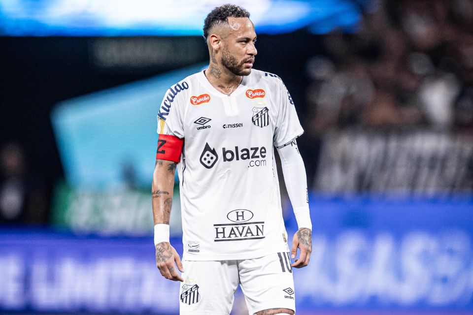 Neymar ainda n&atilde;o marcou em sua volta ao Santos/Raul Baretta/Santos FC