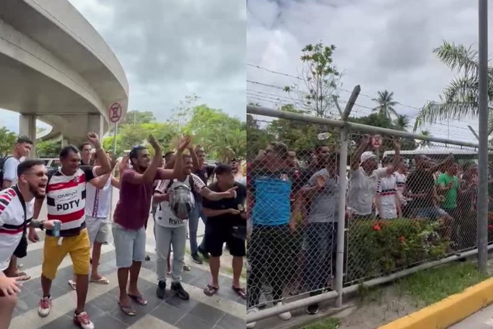 Torcida tricolor comparece ao Aeroporto para recepcionar o craque