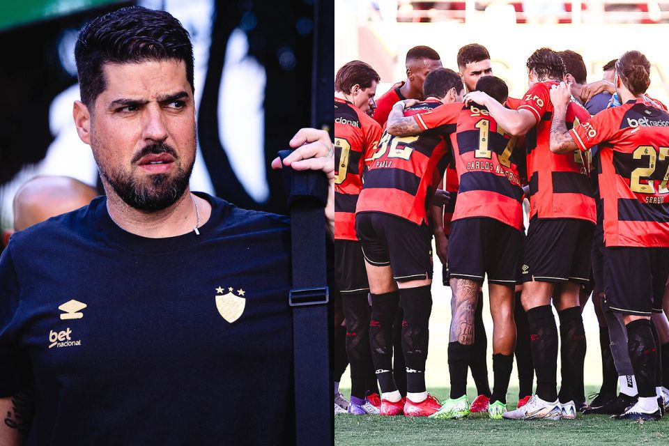 António Oliveira estreou neste domingo (11) como técnico do Sport