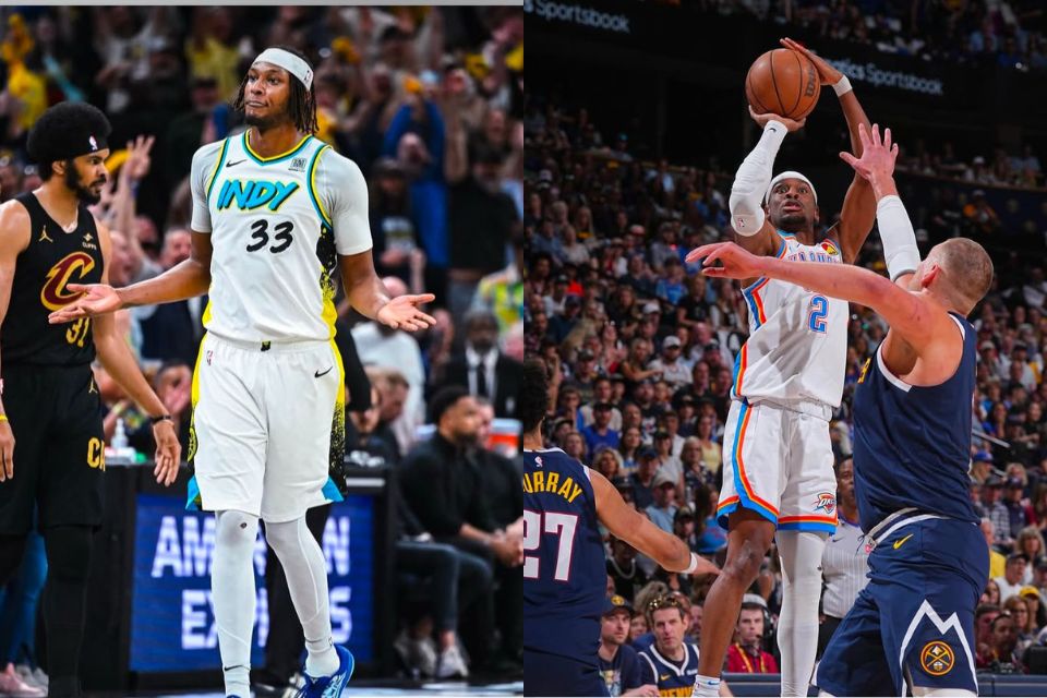 Divulgação/ Pacers e Divulgação/ Thunder