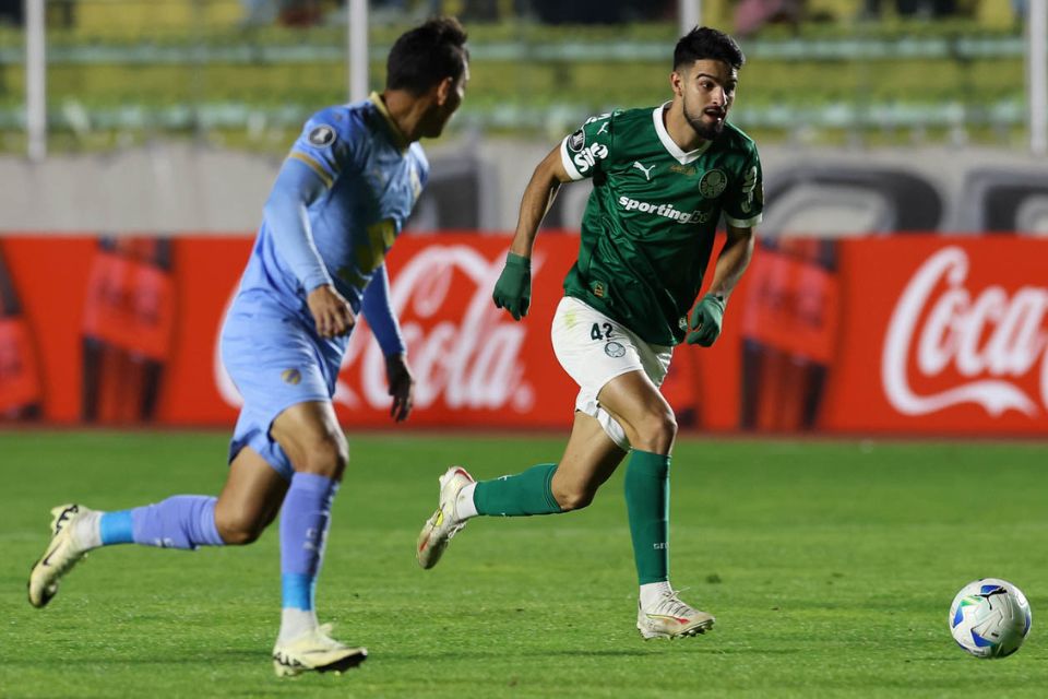 Flaco Lopez marcou um dos gols na vitória do Palmeiras sobre o Libertad na 3ª rodada