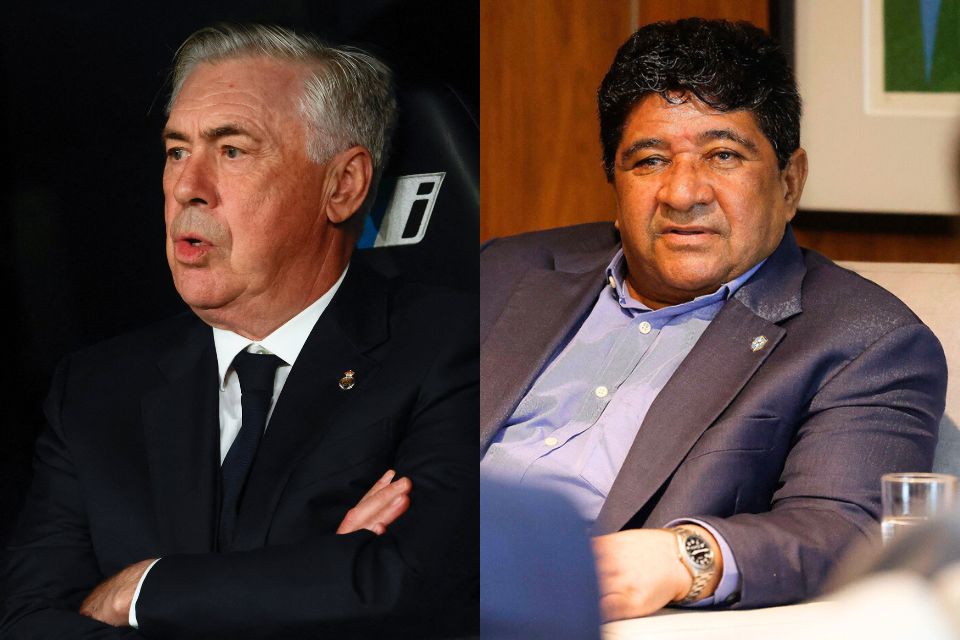 Ancelotti foi anunciado oficialmente três dias antes do afastamento de Ednaldo na presidência da CBF
