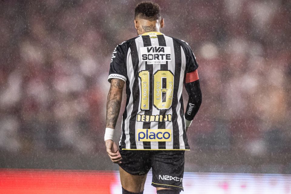 Neymar critica postura do elenco do Santos/Raul Baretta/ Santos FC.