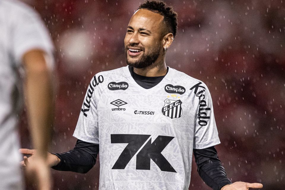 Neymar atuou por 27 minutos na elimina&ccedil;&atilde;o contra o CRB/Raul Baretta/ Santos FC