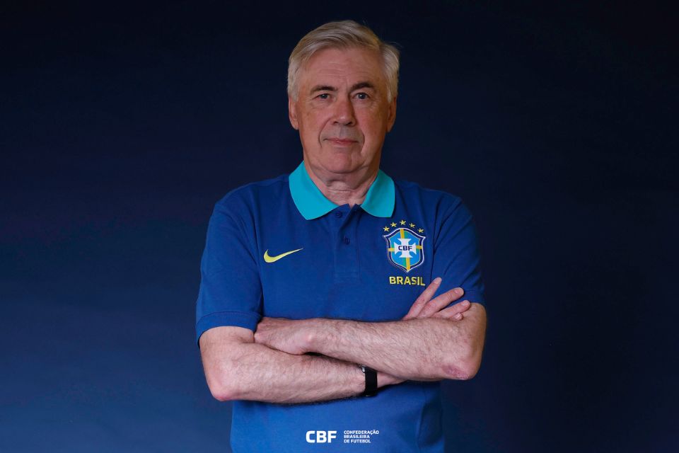 Ancelotti foi confirmado como novo técnico da seleção no dia 12 de maio