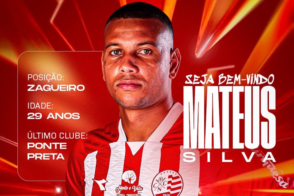 Mateus Silva foi anunciado como novo zagueiro do Náutico nesta quinta (5)