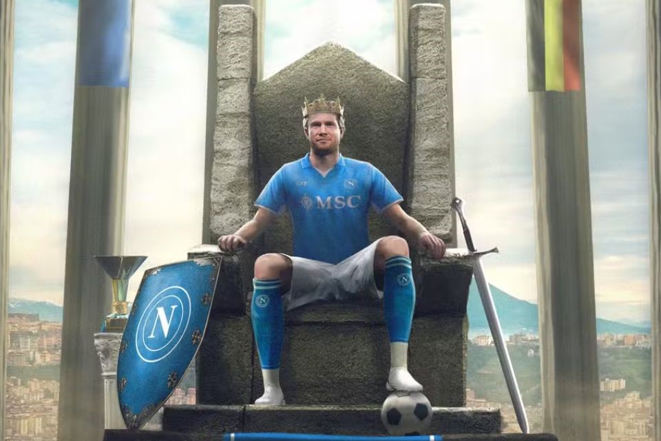 De Bruyne tem contratação anunciada pelo Napoli 